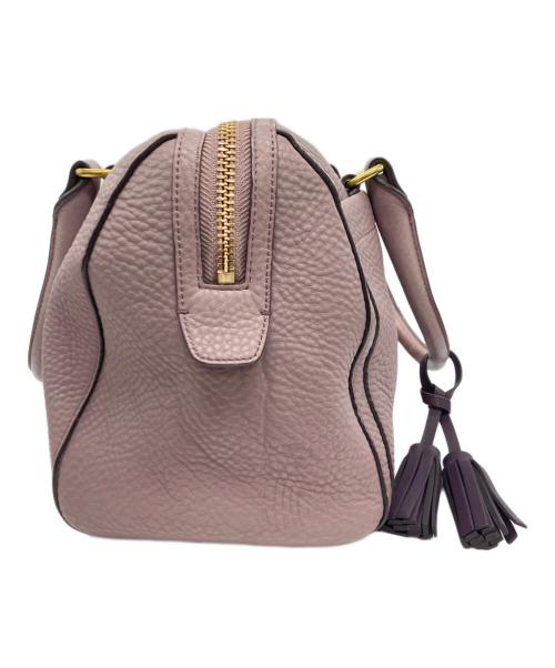 COACH（コーチ）COACH (コーチ) ヘイリータッセルフリンジミニボストン パープル サイズ:下記参照の古着・服飾アイテム