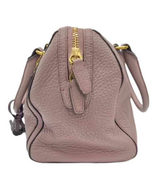COACH（コーチ）COACH (コーチ) ヘイリータッセルフリンジミニボストン パープル サイズ:下記参照の古着・服飾アイテム