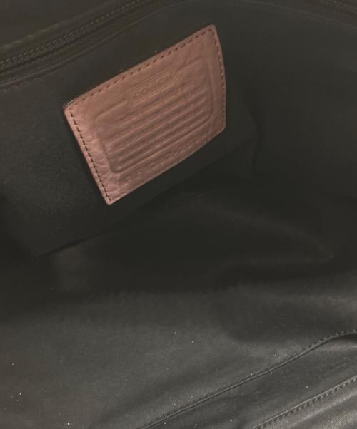 COACH（コーチ）COACH (コーチ) ヘイリータッセルフリンジミニボストン パープル サイズ:下記参照の古着・服飾アイテム