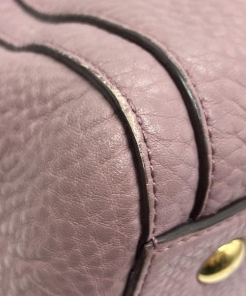 COACH（コーチ）COACH (コーチ) ヘイリータッセルフリンジミニボストン パープル サイズ:下記参照の古着・服飾アイテム