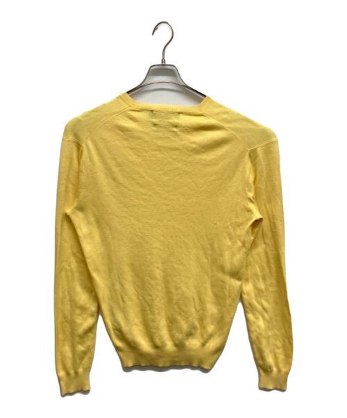 POLO RALPH LAUREN（ポロ・ラルフローレン）POLO RALPH LAUREN (ポロ・ラルフローレン) コットンＶネックニット イエロー サイズ:Ｓの古着・服飾アイテム