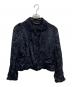 ROBE DE CHAMBRE COMME DES GARCONS（ローブドシャンブル コムデギャルソン）の古着「カットオフベロアジャケット」｜ネイビー
