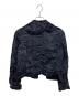 ROBE DE CHAMBRE COMME DES GARCONS (ローブドシャンブル コムデギャルソン) カットオフベロアジャケット ネイビー サイズ:M：13000円