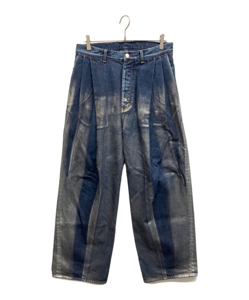 SUBLATIONS（サブレーションズ）SUBLATIONS (サブレーションズ) 2TUCK WIDE DENIM PANTS ブルー サイズ:2の古着・服飾アイテム