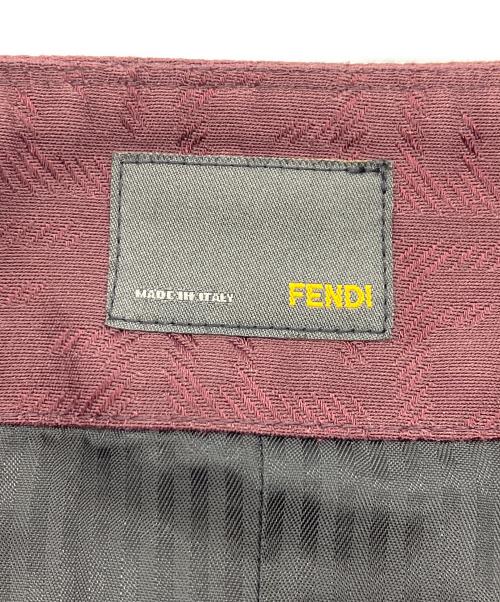 FENDI（フェンディ）FENDI (フェンディ) ズッカ柄スカート ボルドー サイズ:38の古着・服飾アイテム