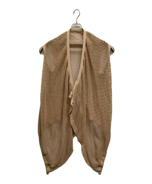 me ISSEY MIYAKE（ミーイッセイ ミヤケ）me ISSEY MIYAKE (ミーイッセイ ミヤケ) メッシュベスト ベージュ サイズ:Freeの古着・服飾アイテム