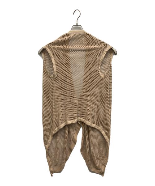 me ISSEY MIYAKE（ミーイッセイ ミヤケ）me ISSEY MIYAKE (ミーイッセイ ミヤケ) メッシュベスト ベージュ サイズ:Freeの古着・服飾アイテム