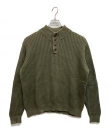 L.L.Bean（エルエルビーン）の古着「ヘンリーネックニット」｜グリーン