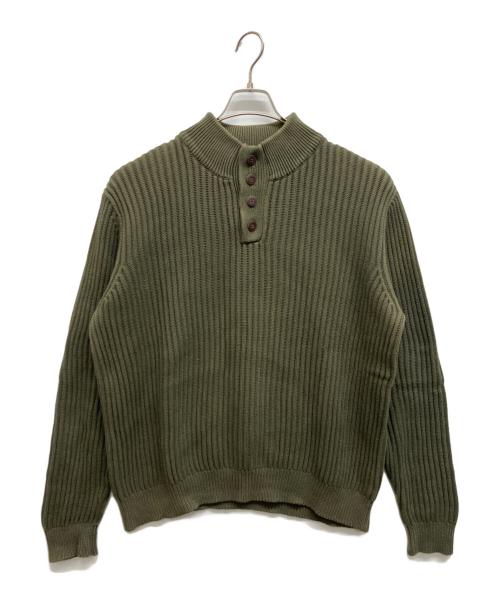 L.L.Bean（エルエルビーン）L.L.Bean (エルエルビーン) ヘンリーネックニット グリーン サイズ:Lの古着・服飾アイテム
