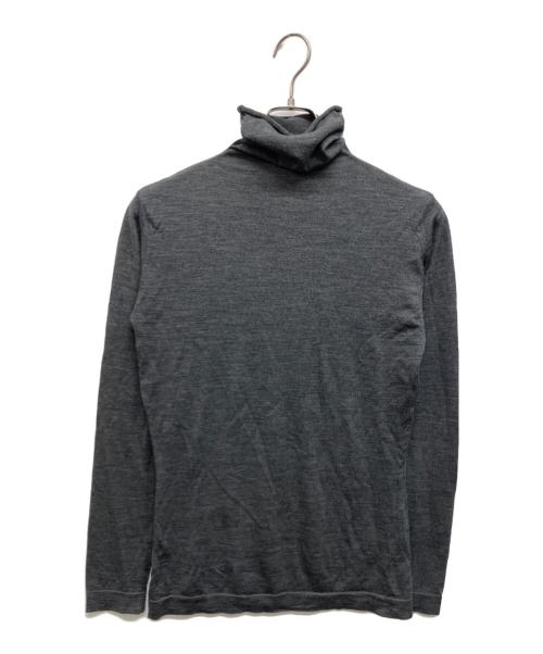 JOHN SMEDLEY（ジョンスメドレー）JOHN SMEDLEY (ジョンスメドレー) ウールハイネックニット グレー サイズ:Lの古着・服飾アイテム
