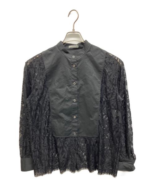 theory luxe（セオリーリュクス）theory luxe (セオリーリュクス) Grace Lace Combo Damie Blouse ブラック サイズ:38 未使用品の古着・服飾アイテム