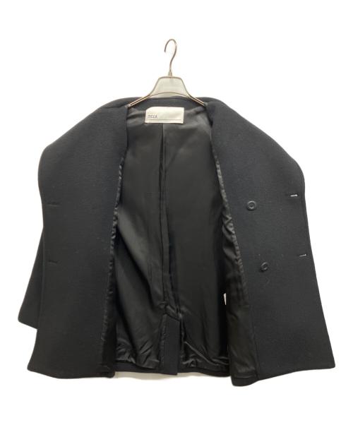 ticca（ティッカ）TICCA (ティッカ) ショートPコート ブラック サイズ:Freeの古着・服飾アイテム