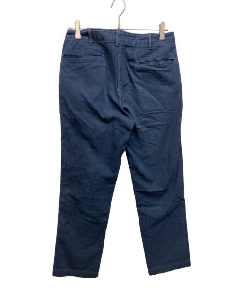 BONCOURA（ボンクラ）BONCOURA (ボンクラ) ヘリンボーンワークパンツ ネイビー サイズ:ｗ29の古着・服飾アイテム