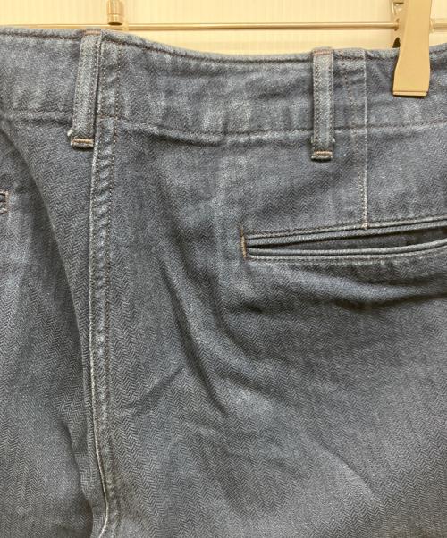 BONCOURA（ボンクラ）BONCOURA (ボンクラ) ヘリンボーンワークパンツ ネイビー サイズ:ｗ29の古着・服飾アイテム