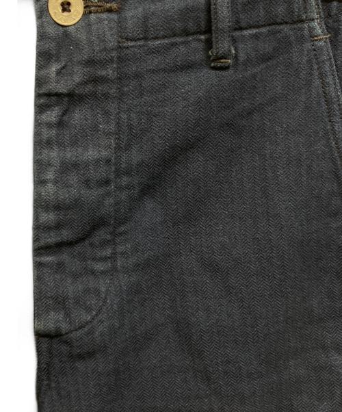BONCOURA（ボンクラ）BONCOURA (ボンクラ) ヘリンボーンワークパンツ ネイビー サイズ:ｗ29の古着・服飾アイテム