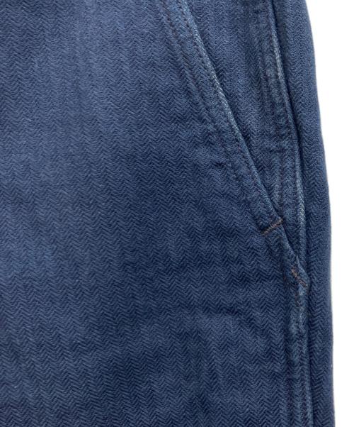 BONCOURA（ボンクラ）BONCOURA (ボンクラ) ヘリンボーンワークパンツ ネイビー サイズ:ｗ29の古着・服飾アイテム
