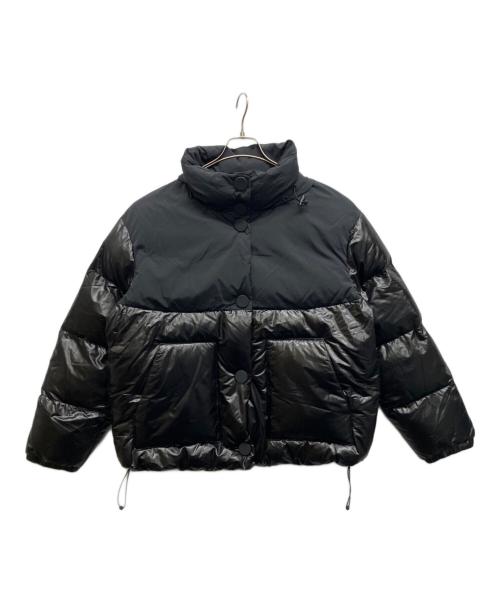 ARMANI EXCHANGE（アルマーニ エクスチェンジ）ARMANI EXCHANGE (アルマーニ エクスチェンジ) ダブルファブリック パファージャケット ブラック サイズ:Lの古着・服飾アイテム