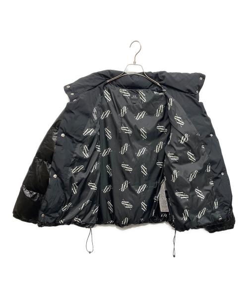 ARMANI EXCHANGE（アルマーニ エクスチェンジ）ARMANI EXCHANGE (アルマーニ エクスチェンジ) ダブルファブリック パファージャケット ブラック サイズ:Lの古着・服飾アイテム