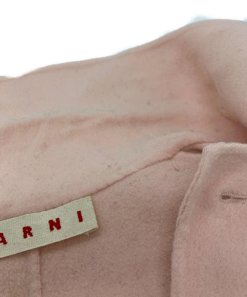 MARNI（マルニ）MARNI (マルニ) ウールカシミアフラップフーデットジャケット ピンク サイズ:42の古着・服飾アイテム