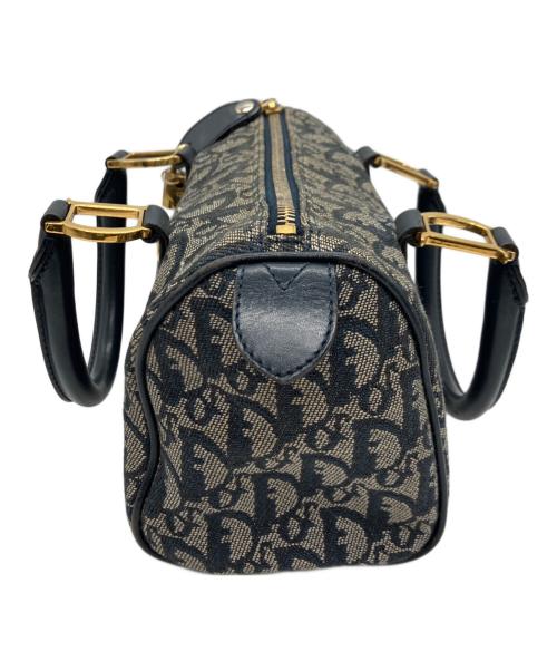 Christian Dior（クリスチャン ディオール）Christian Dior (クリスチャン ディオール) トロッターハンドバッグ ネイビーの古着・服飾アイテム