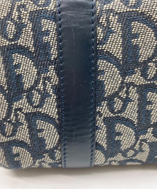 Christian Dior（クリスチャン ディオール）Christian Dior (クリスチャン ディオール) トロッターハンドバッグ ネイビーの古着・服飾アイテム