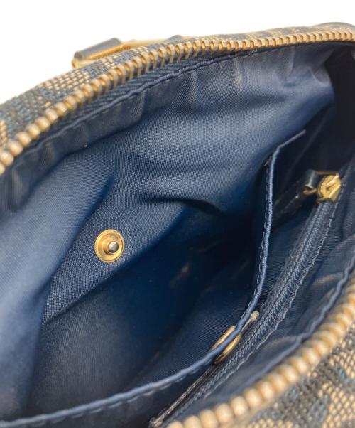Christian Dior（クリスチャン ディオール）Christian Dior (クリスチャン ディオール) トロッターハンドバッグ ネイビーの古着・服飾アイテム