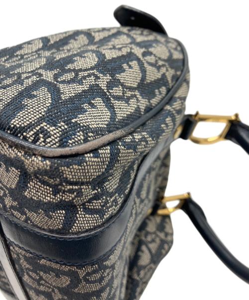 Christian Dior（クリスチャン ディオール）Christian Dior (クリスチャン ディオール) トロッターハンドバッグ ネイビーの古着・服飾アイテム