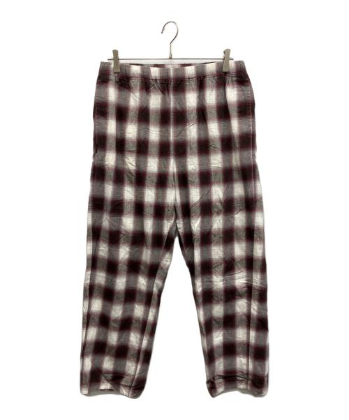 NEIGHBORHOOD（ネイバーフッド）NEIGHBORHOOD (ネイバーフッド) チェックイージーパンツ ブラウン サイズ:Mの古着・服飾アイテム