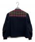 LANVIN en Bleu (ランバンオンブルー) ボア切替ブルゾン ネイビー サイズ:M：9000円