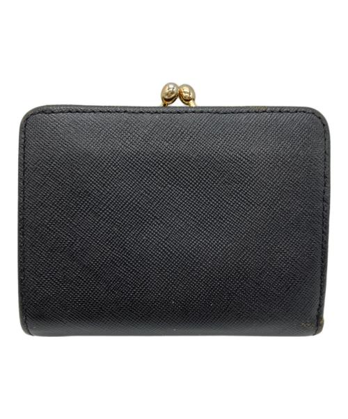 Vivienne Westwood（ヴィヴィアンウエストウッド）Vivienne Westwood (ヴィヴィアンウエストウッド) メタルオーブ 2つ折り財布 ブラックの古着・服飾アイテム