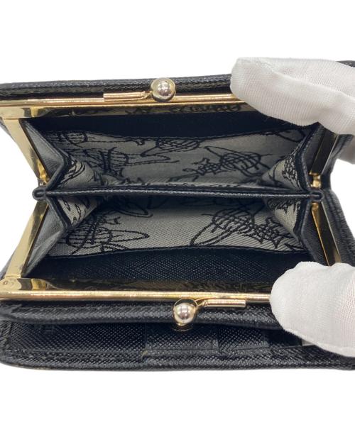 Vivienne Westwood（ヴィヴィアンウエストウッド）Vivienne Westwood (ヴィヴィアンウエストウッド) メタルオーブ 2つ折り財布 ブラックの古着・服飾アイテム