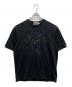 A BATHING APE（アベイシングエイプ）の古着「RHINESTONE COLLEGE RELAXED FIT T-SHIRT」｜ブラック