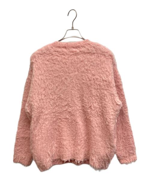 BEAUTY&YOUTH UNITED ARROWS（ビューティーアンドユースユナイテッドアローズ）BEAUTY&YOUTH UNITED ARROWS (ビューティーアンドユースユナイテッドアローズ) シャギーニットカーディガン ピンク サイズ:Freeの古着・服飾アイテム