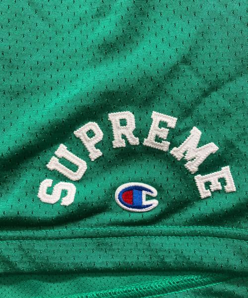 SUPREME（シュプリーム）SUPREME (シュプリーム) Champion (チャンピオン) Mesh Short グリーン サイズ:Sの古着・服飾アイテム