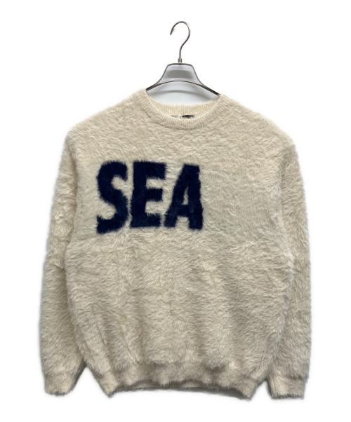 WIND AND SEA（ウィンダンシー）WIND AND SEA (ウィンダンシー) Shaggy BIGSEA Knit Sweater アイボリー サイズ:L 未使用品の古着・服飾アイテム