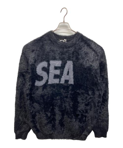 WIND AND SEA（ウィンダンシー）WIND AND SEA (ウィンダンシー) Shaggy BIGSEA Knit Sweater ブラック サイズ:L 未使用品の古着・服飾アイテム