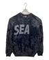 WIND AND SEA（ウィンダンシー）の古着「Shaggy BIGSEA Knit Sweater」｜ブラック