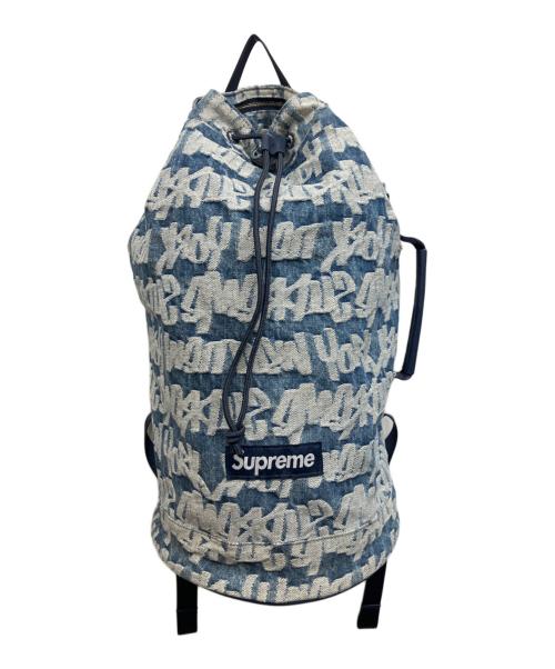 SUPREME（シュプリーム）Supreme (シュプリーム) fat tip jacquard denim backpack インディゴ サイズ:下記参照の古着・服飾アイテム