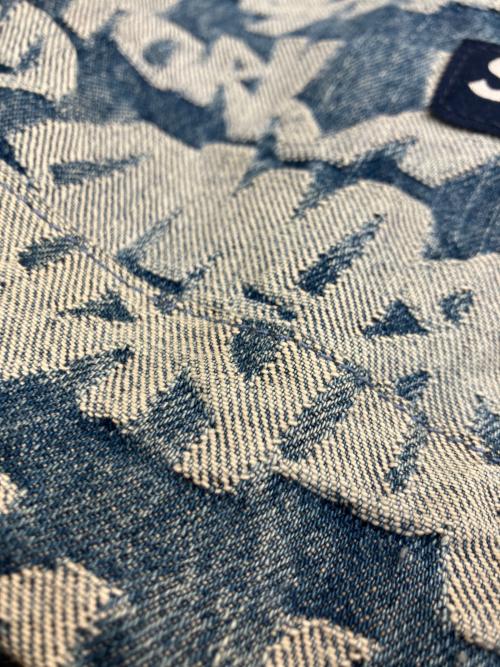 SUPREME（シュプリーム）Supreme (シュプリーム) fat tip jacquard denim backpack インディゴ サイズ:下記参照の古着・服飾アイテム