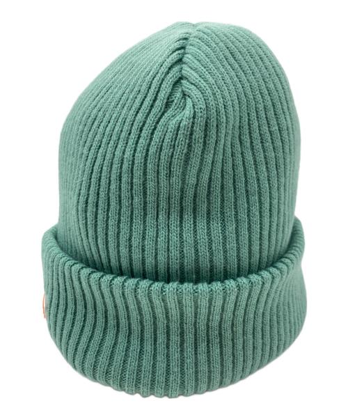 SUPREME（シュプリーム）Supreme (シュプリーム) Raised Logo Patch Beanie グリーン サイズ:下記参照の古着・服飾アイテム