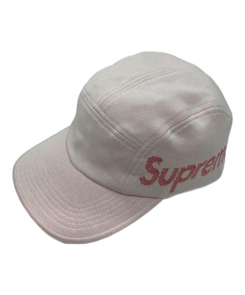 SUPREME（シュプリーム）Supreme (シュプリーム) jacquard pique camp cap ピンク サイズ:下記参照の古着・服飾アイテム