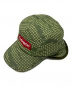 SUPREMEシュプリーム）の古着「WINDSTOPPER EARFLAP CAMP CAP OLIVE GRID CAMO」｜オリーブ