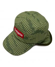 SUPREME（シュプリーム）の古着「WINDSTOPPER EARFLAP CAMP CAP OLIVE GRID CAMO」｜オリーブ