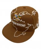 SUPREME×New Eraシュプリーム×ニューエラ）の古着「Worldwide Box Logo」｜ブラウン