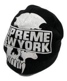 BOUNTY HUNTER×SUPREME（バウンティハンター×シュプリーム）の古着「スカルプリントビーニー」｜ブラック