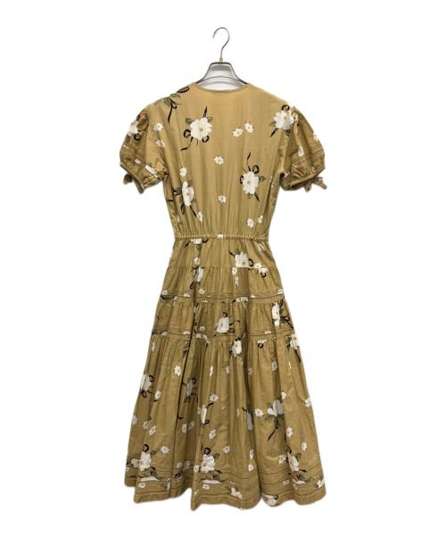 KANEKO ISAO（カネコ イサオ）KANEKO ISAO (カネコ イサオ) ピコフリルマキシワンピース ベージュ サイズ:下記参照の古着・服飾アイテム
