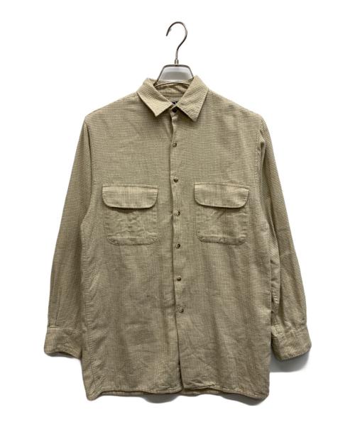 POLO RALPH LAUREN（ポロ・ラルフローレン）POLO RALPH LAUREN (ポロ・ラルフローレン) コットンネルシャツ ベージュ サイズ:Mの古着・服飾アイテム