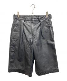 JOURNAL STANDARD（ジャーナルスタンダード）の古着「GOAT レザーハーフパンツ」｜ブラック