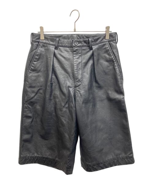 JOURNAL STANDARD（ジャーナルスタンダード）JOURNAL STANDARD (ジャーナルスタンダード) GOAT レザーハーフパンツ ブラック サイズ:Mの古着・服飾アイテム