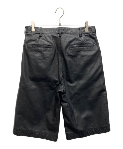 JOURNAL STANDARD（ジャーナルスタンダード）JOURNAL STANDARD (ジャーナルスタンダード) GOAT レザーハーフパンツ ブラック サイズ:Mの古着・服飾アイテム